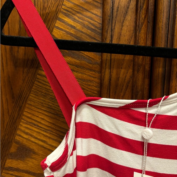 Trina Turk tank red and white striped NWT - Picture 4 of 7